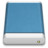 Blue External Drive Icon